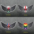 Три Ratels FTC-797 #20x10,8 см Готический Череп с крыльями мотив валлийский Уэльс Камри для малышей носки с флагами стран внешний виниловые наклейки на стены Стикеры