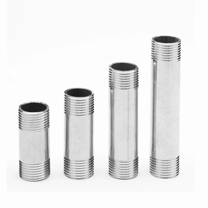 3/4 &quotBSP Мужской резьба Длинный ниппель 304 фитинги из нержавеющей стали