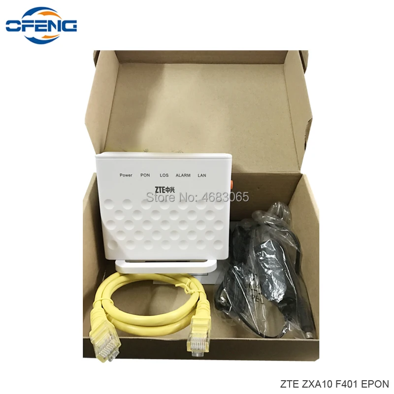 100% оригинальный новый zte волоконно оптический модем F401 EPON ONU 1GE для
