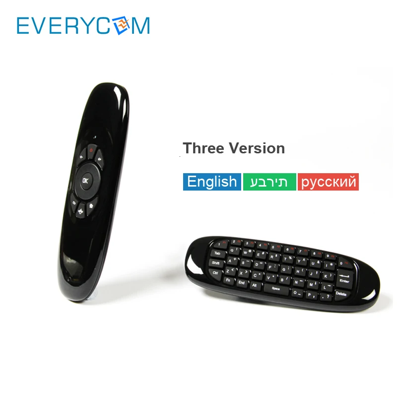 Everycom аксессуар для проектора Fly Air C120 мышь игровая ТВ клавиатура 2,4G беспроводной пульт дистанционного управления для Android Linux Windows Mac