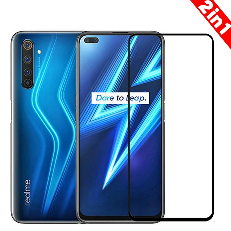 Защитное стекло для экрана закаленное OPPO Realme 6 Pro HD полноразмерная премиум-пленка