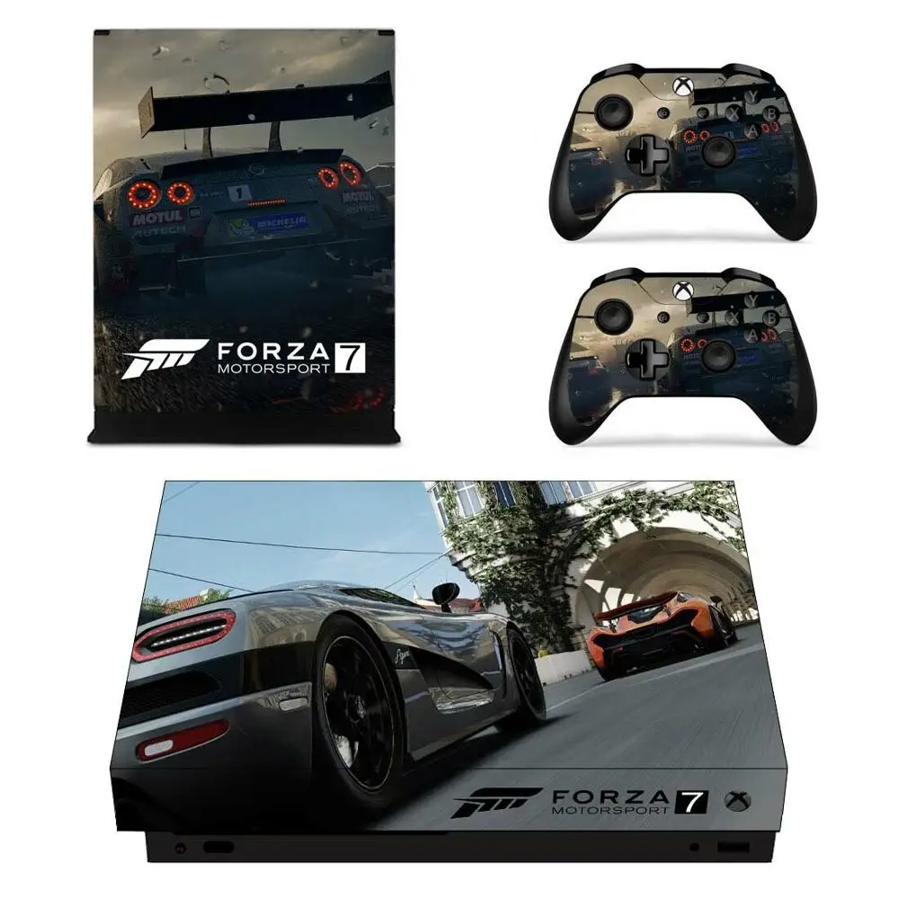Forza 7 sticker s для Xbox One X Viny Skin Pegatina Adesivos консоли one и пультов дистанционного