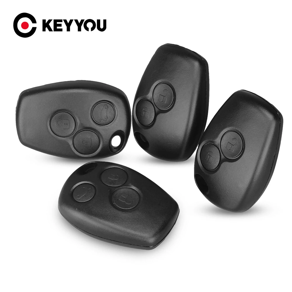 Чехол KEYYOU 2/3 чехол для ключей с кнопками Renault Megane Espace Modus Laguna Duster Logan Sandero Fluence Clio Kango