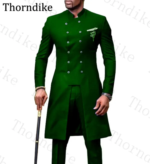 Длинные мужские костюмы Thorndike по индивидуальному заказу смокинг для жениха