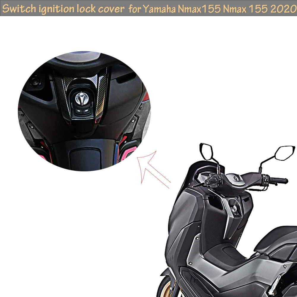 Крышка блокировки выключателя мотоцикла из углеродного волокна для Yamaha Nmax155 Nmax 155