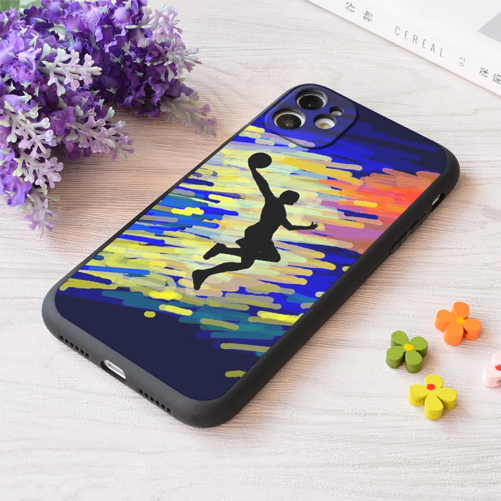 

For iPhone Basketball Print Soft Matt Apple iPhone Case