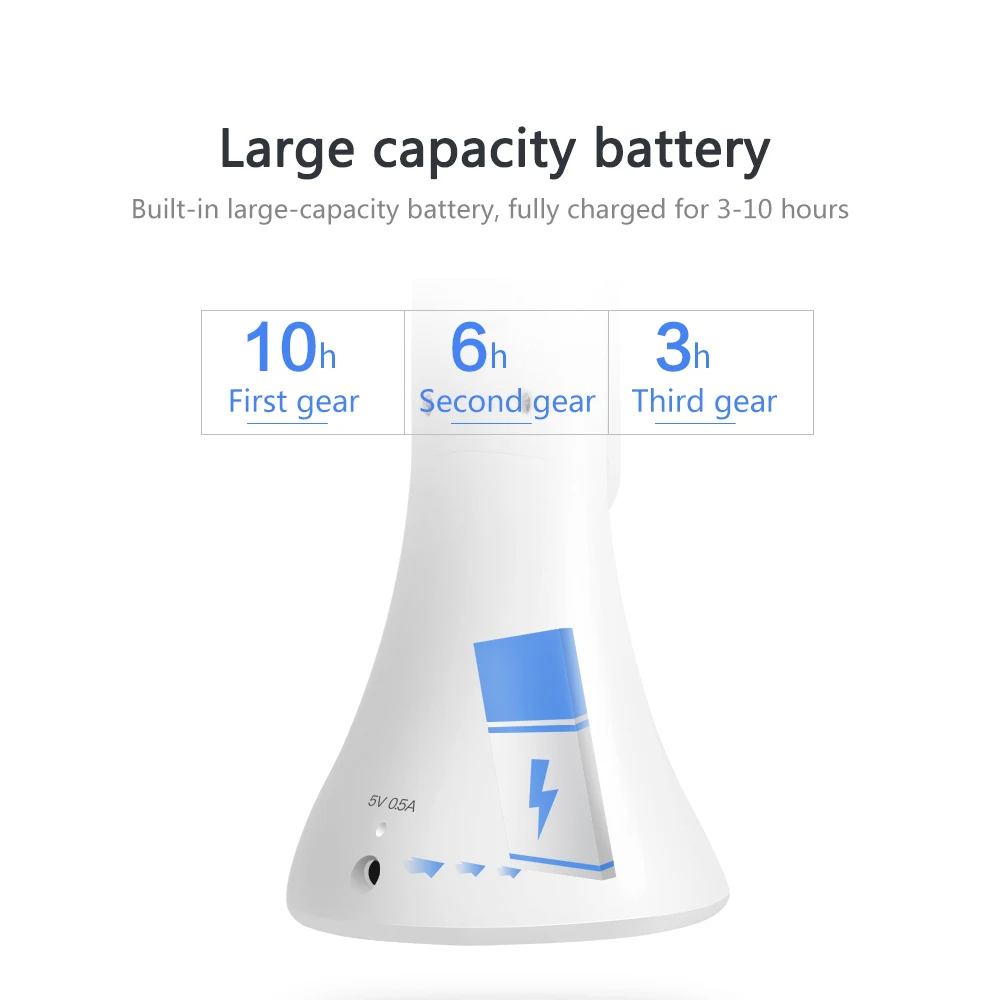 Светодиодная настольная лампа складная трогательная цифровая 3 уровневая