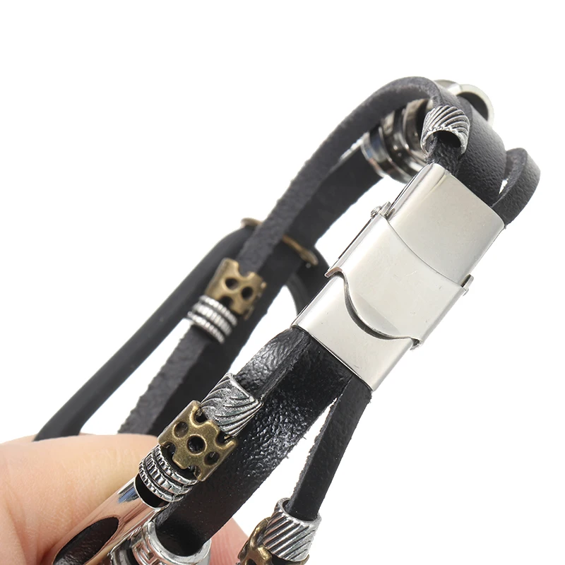 Винтажный кожаный браслет из сплава и бисера ремешок для Xiaomi Mi Band 5/5 NFC сменные