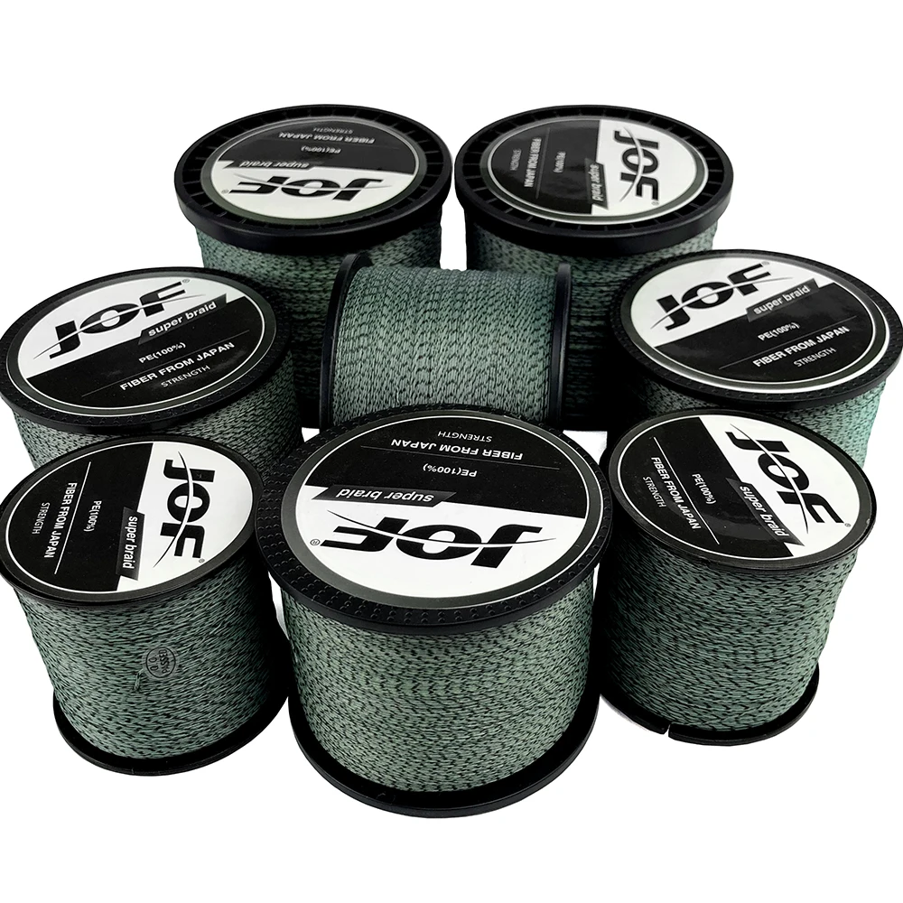 

JOF Braided Fishing Line Multifilament 8 Strands 100M 300M 500M 1000M 22-78LB PE Carp Fishing Wire