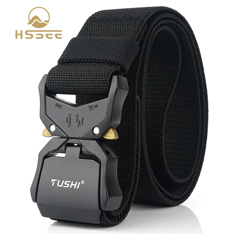 HSSEE 2020 Новый эластичный пояс ， Официальный мужской тактический ремень с быстрой