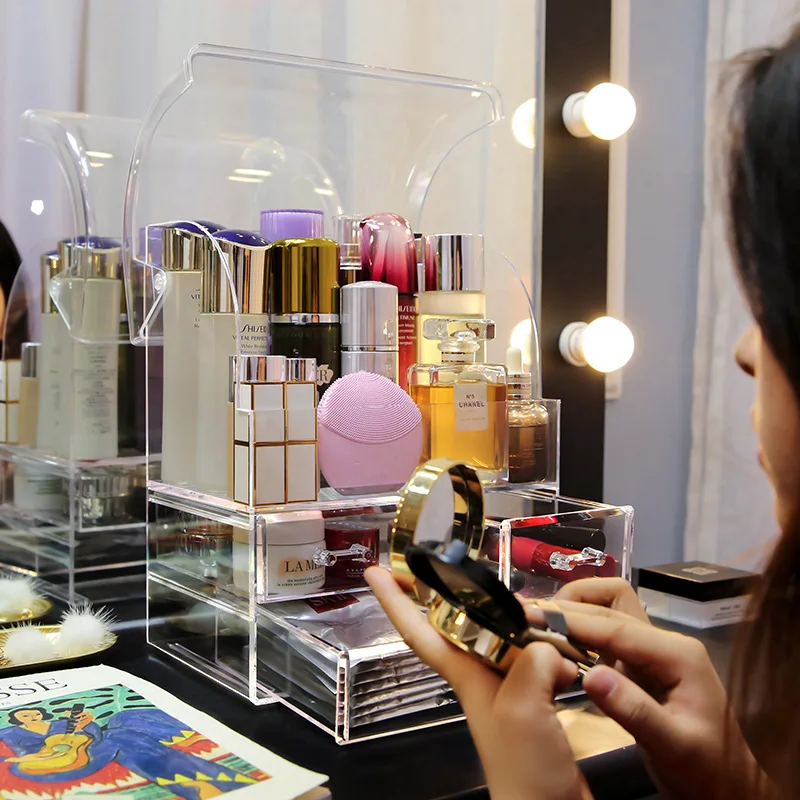 Органайзер для косметики прозрачный водонепроницаемый | Дом и сад