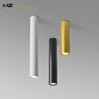 Точечный светильник, светодиодный длинный алюминиевый с поверхностным креплением, комнасветильник освещение для гостиной, кухни, магазина, Офисная потолочная лампа