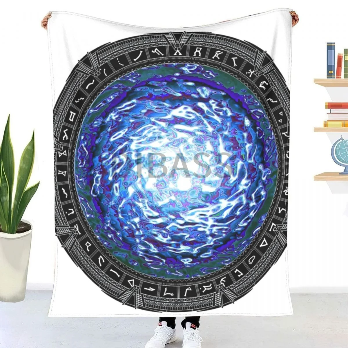 

Темное одеяло с 3D принтом Stargate, фланелевое одеяло