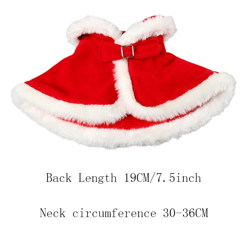 Накидка для маленьких собак Рождественская Одежда кошек новогодний костюм плащ