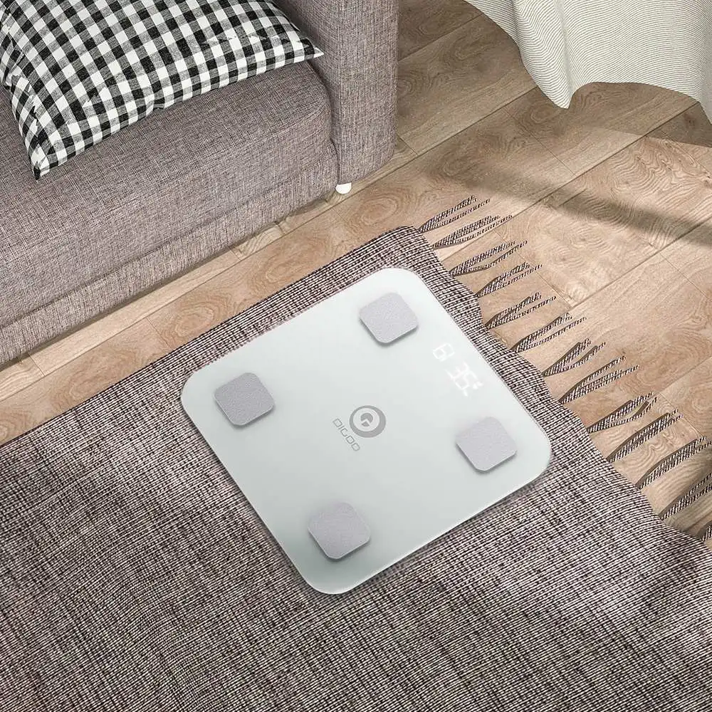 

DIGOO DG-CF516 Smart Body Fat Scale Bluetooth 4.0 BMI Heart Rate Intelligent Analysis Scale APP Control Support IOS & Android