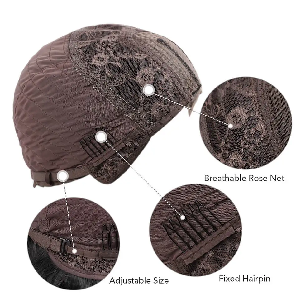 

Lace Front Closure Wig Pink Hair Wig Super Long Natural Wave 14Inch With Adjustable Strap Synthetic Heat Resistant Fiber