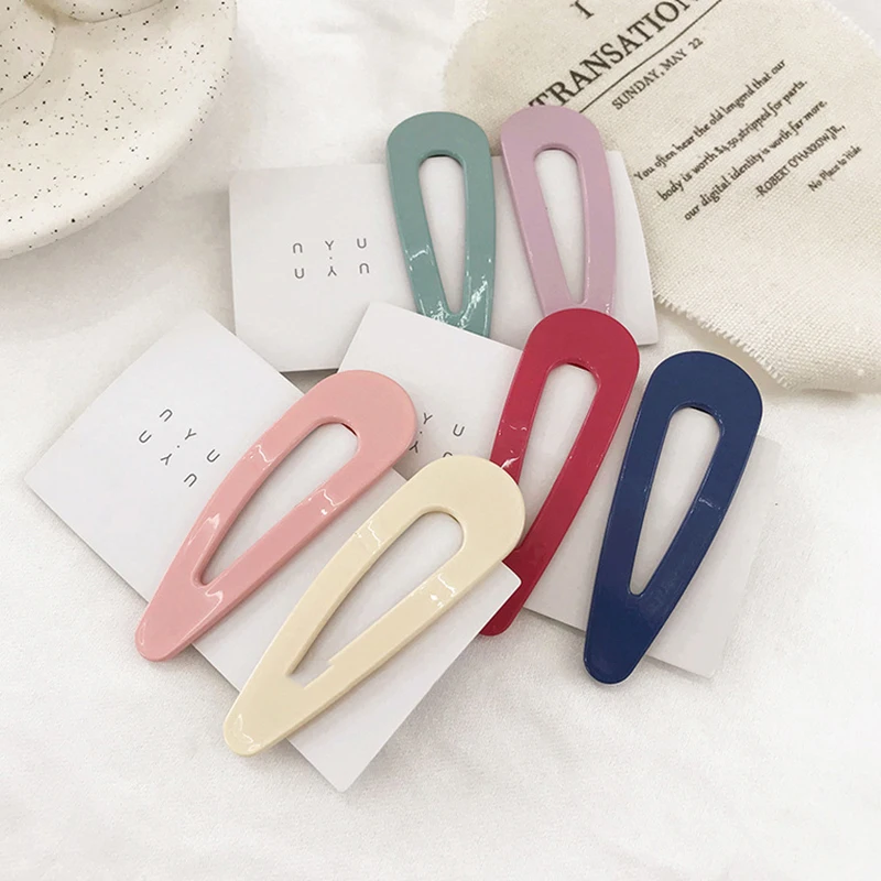 5 см заколки для волос BB цветные металлические маленьких детей женские