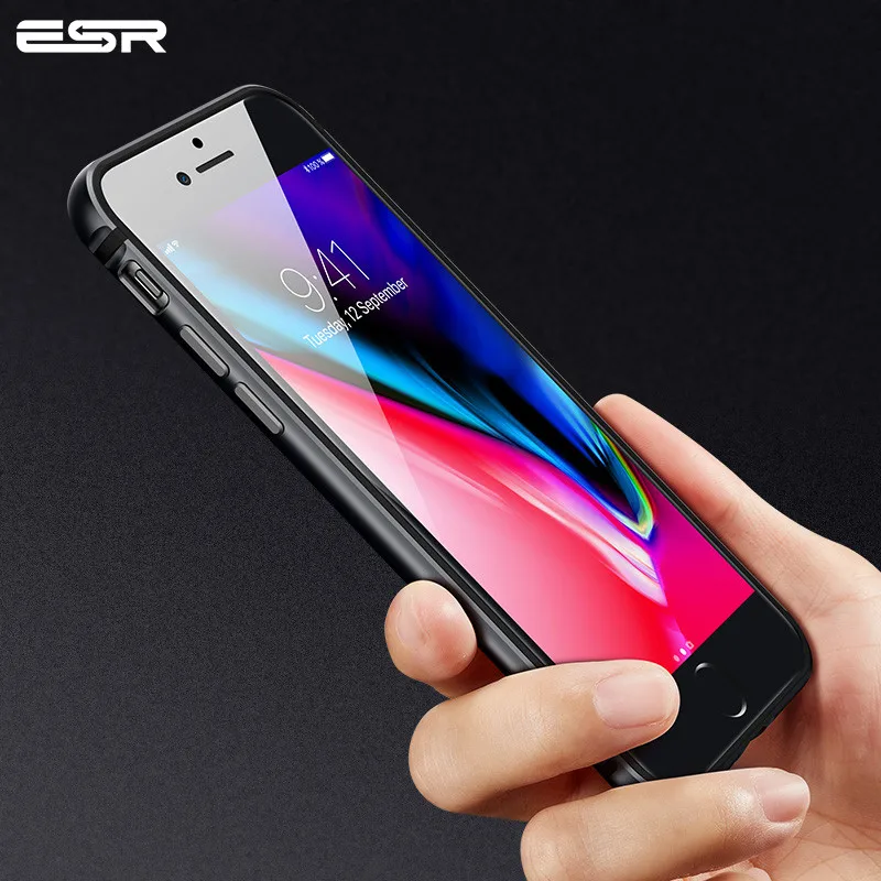 Чехол для iPhone 8/8 плюс, ESR металла рамки ультра тонкий Алюминий сплав Универсальный амортизирующий бампер чехол для iPhone 7/7 Plus