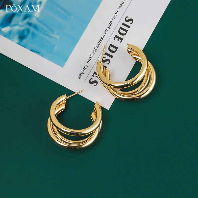 

Korean Statement Round Drop Earrings For Women 2019 Fashion Jewelry Vintage Geometric Heart Gold Asymmetric Long Earring Brincos