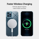 Роскошный прозрачный Магнитный чехол для Magsafe Зарядное устройство Беспроводная зарядка для iphone 13 12 11 Pro XS Max Mini XR Samsung S22 S21 Ultra