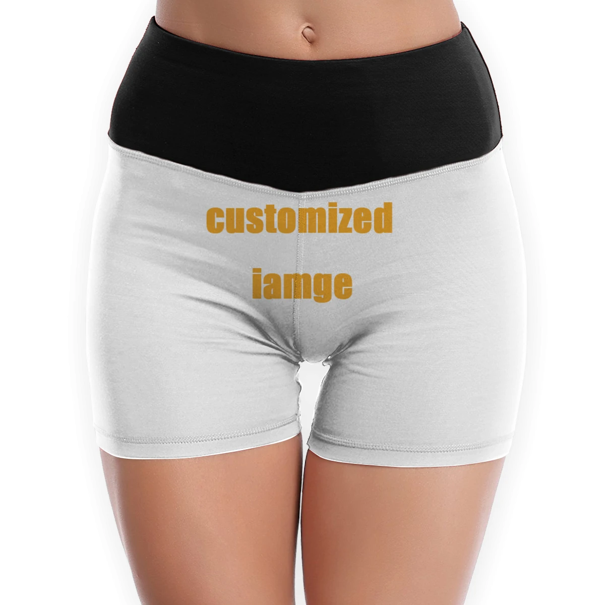 Женские повседневные эластичные шорты для фитнеса с высокой талией и эффектом