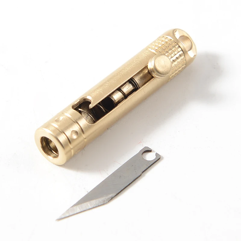 2020 миниатюрный латунный карманный нож CS Go с нажимной кнопкой саморегулирующийся