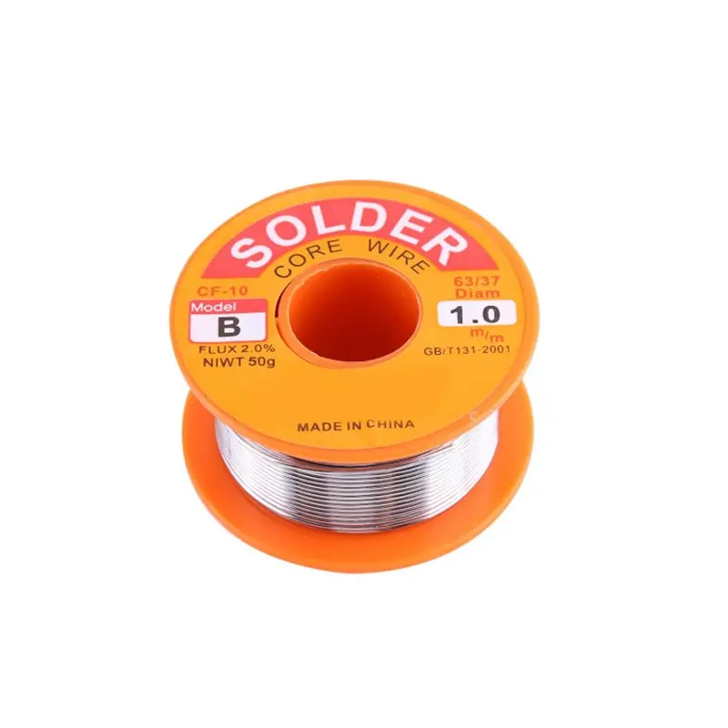 

Brand New 100g 0.5 / 0.6 / 0.8 / 1/63/37 Flux 2.0% 45FT Tin Lead Tin Wire Melted Rosin Core Solder Wire, No Need To Clean