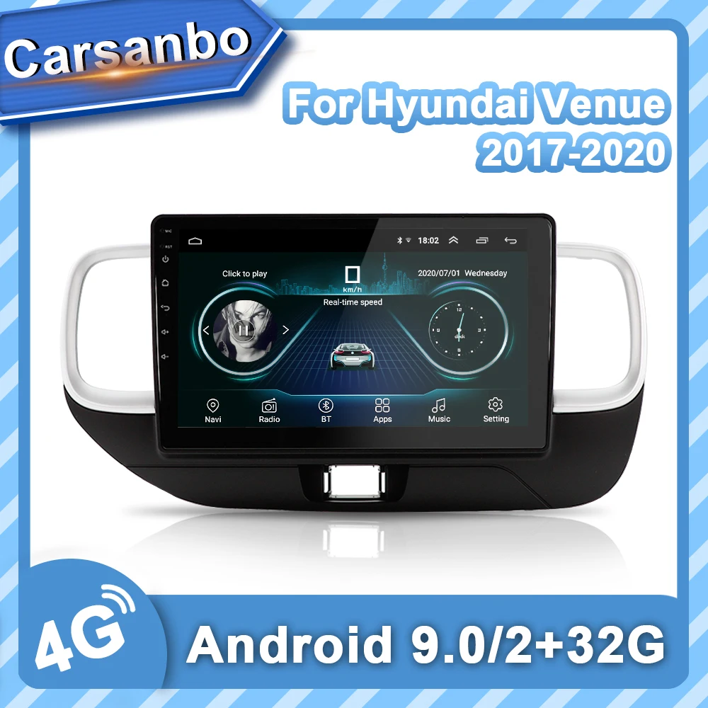 

Автомагнитола на Android 9,0 для Hyundai Venue 2017-2020 с Gps-навигацией, автомобильный DVD мультимедийный плеер