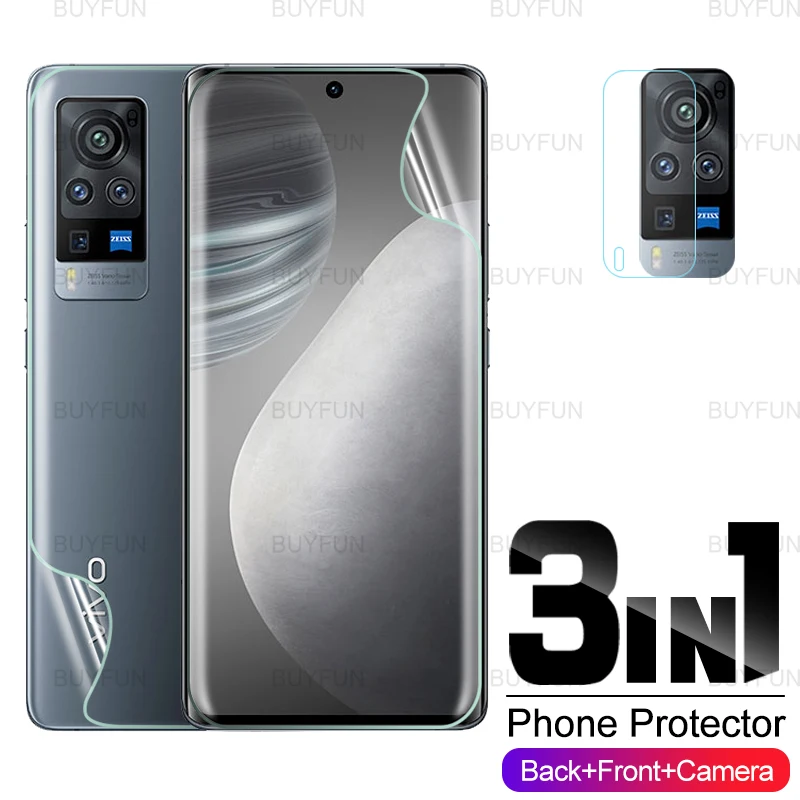 

Гидрогелевая пленка HD для vivo X60 Pro, 6,56 дюйма, передняя и задняя защитная пленка для экрана vivo v20 se pro Y11 2019, стеклянная пленка для камеры