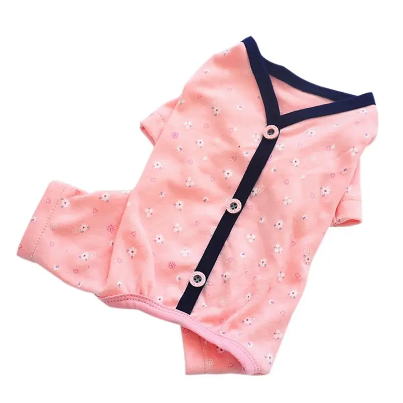 Пижама для собак одежда домашних животных комбинезон хлопковый костюм пальто