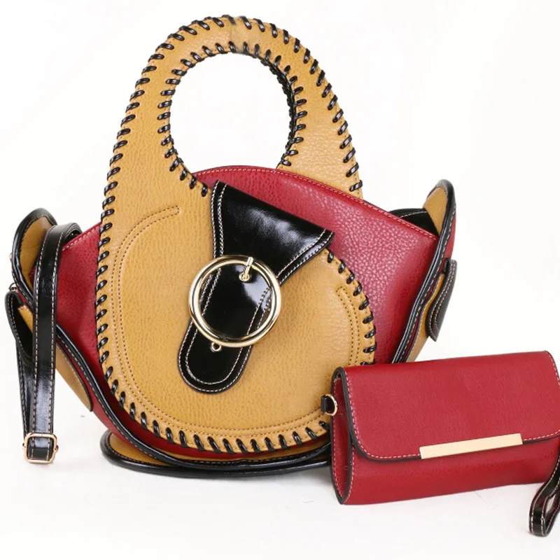 

Women's messenger bag 2021 large leisure handbag Pu handbag famous brand shoulder bag mother and son bag sac Bolsa