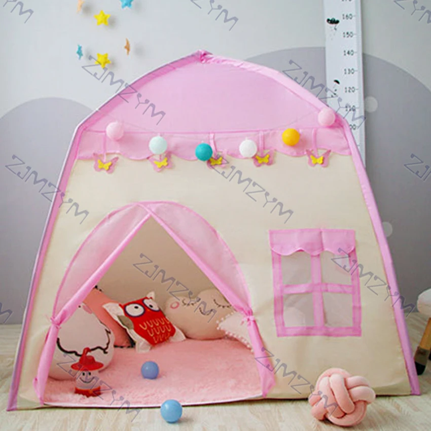 Палатка для детей разных цветов розовый домик хранения игрушек мальчиков и