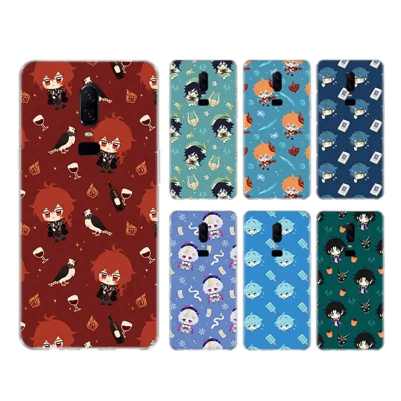 

Hot Game Genshin Impact Case For Redmi Note 7 8 8T 9S Cover For Redmi Note 9 10 Pro Max 10S 6 5 9T Transparent Printing Coque