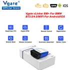 Vgate vLinker BM + для сканера BMW ELM327 BT4.0-беспроводной OBD 2 wifi OBD2 автомобильный диагностический инструмент ELM 327 Auto ODB2 для BMW Bimmercode