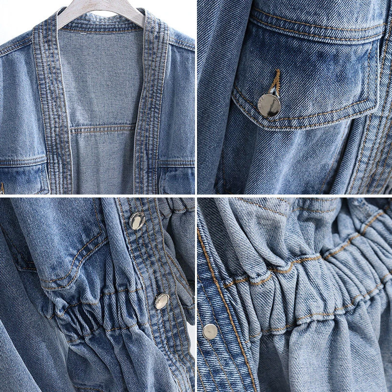 Уличная одежда осень 2021 короткая джинсовая куртка в Корейском стиле женская