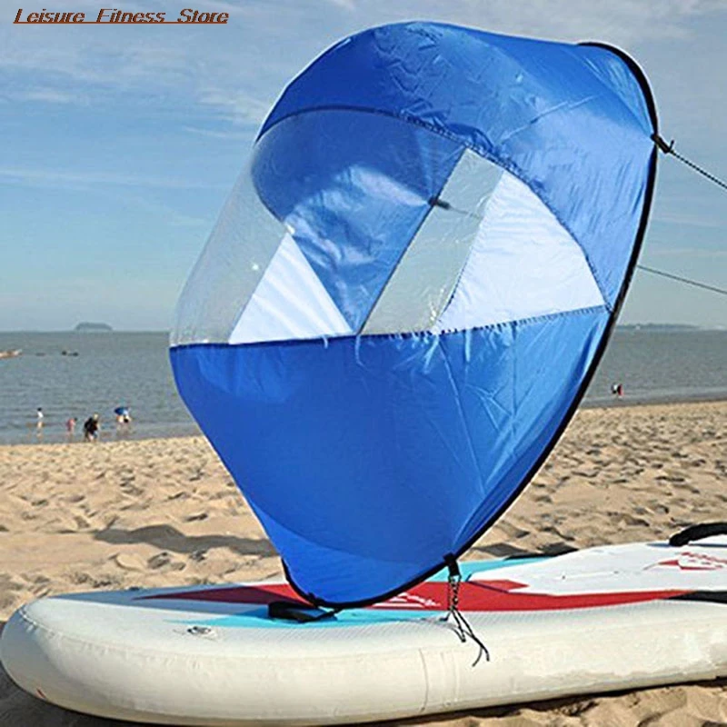 

Sail Foldable Kayak Boat Wind Sail Sup Paddle Board Sailing Canoe stroke PADDLE Rowing Boats Wind Clear Window dropship