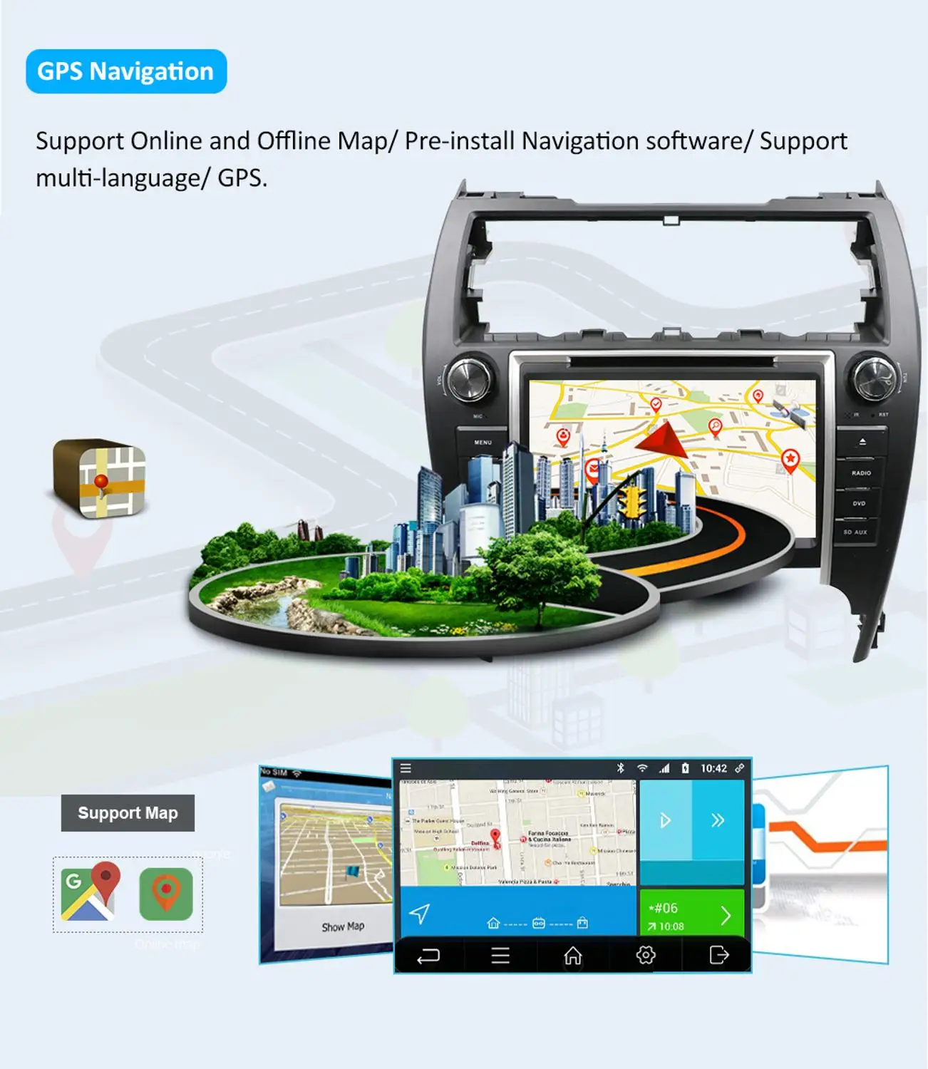 Автомобильный DVD-плеер Bosion мультимедийный проигрыватель на Android 10 0 с