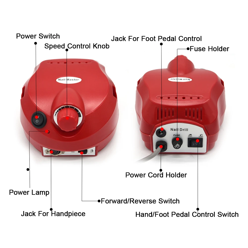 35000 об/мин профессиональная электрическая дрель для ногтей набор педикюрный
