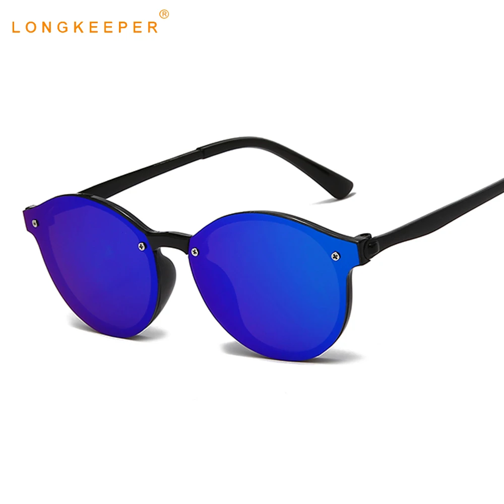 

LongKeeper Fashion Round Sunglasses Men Women Brand Designer Classic Retro Mirror Sun Glasses Male Goggles Oculos Gafas De Sol