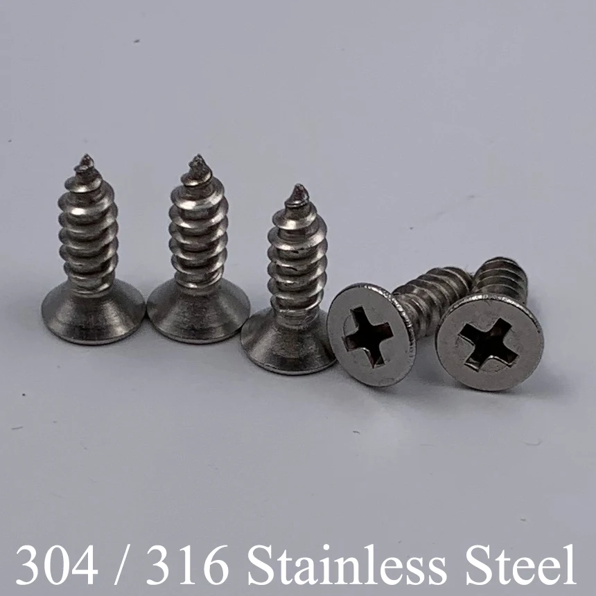 M3 * 6 M3x6 8 M3x8 304 316 нержавеющая сталь SS DIN7982 крестообразный винт с потайной головкой