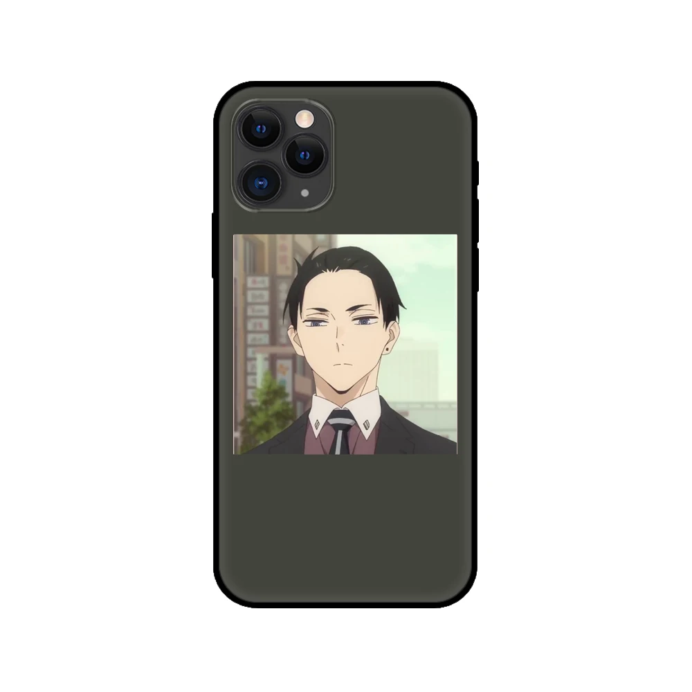 Black tpu case for iphone 5 5s se  6 6s 7 8 plus x 10 cover for iphone XR XS 11 pro MAX case Anime icons