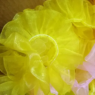 1 м плиссированная Тюлевая кружевная ткань лента синяя фиолетовая отделка 4 см