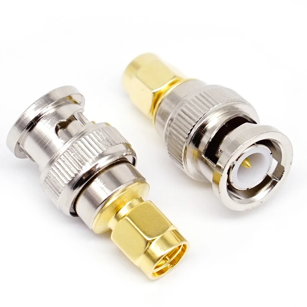 

BNC Male To SMA Male Connector RF Coax Coaxial Adapter BNC Plug To SMA Plug Connectors for Antenna