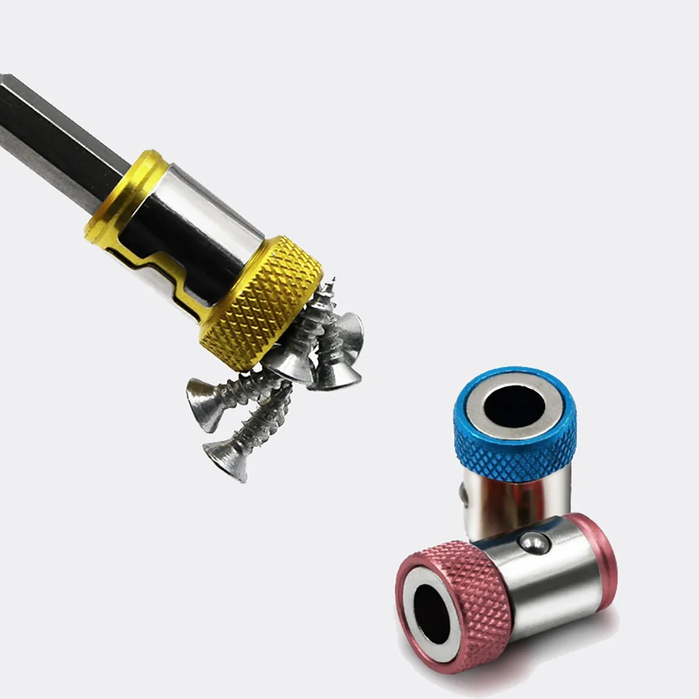 2/5 шт. насадки отверток магнитное кольцо 1/4 &quotСплав Сталь сильный