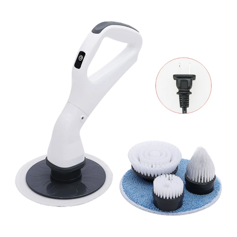 

Электрический вращающийся беспроводной ручной скребок, набор с несколькими чистящими насадками для чистки пола, плитки, окон