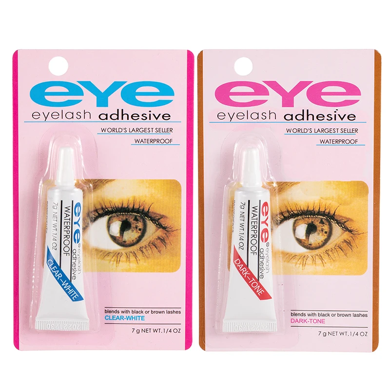 1 Pcs  False Eyelashes Makeup Adhesive Waterproof Eye Lash Cosmetic Tool Clear-White Dark-Black False Eyelash Glue Faux Cil