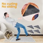 1 шт. треугольные многоразовые коврики моющийся коврик Коврик Нескользящие Захваты Нескользящие наклейки Силиконовые захваты для дома ванной комнаты гостиной