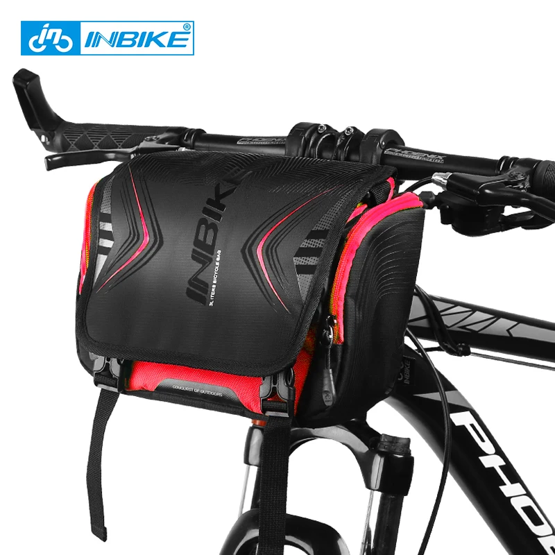 

INBIKE Waterproof Bike Bag Large Capacity Handlebar Front Tube Bag Bicycle Pocket Shoulder Backpack Cycling Bike Accessories