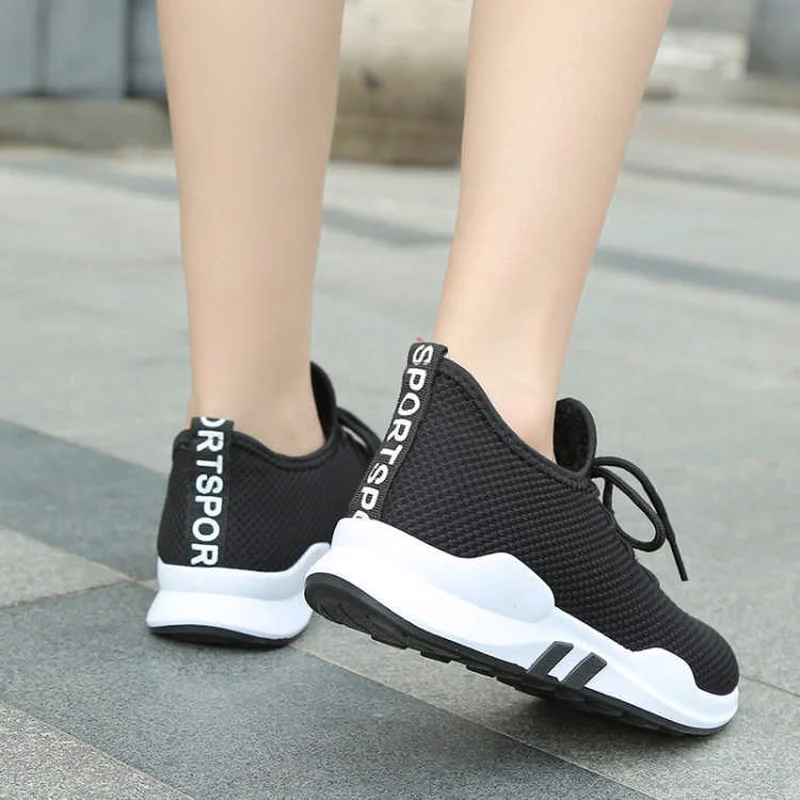 Кроссовки женские на платформе повседневная обувь для тренировок белые US