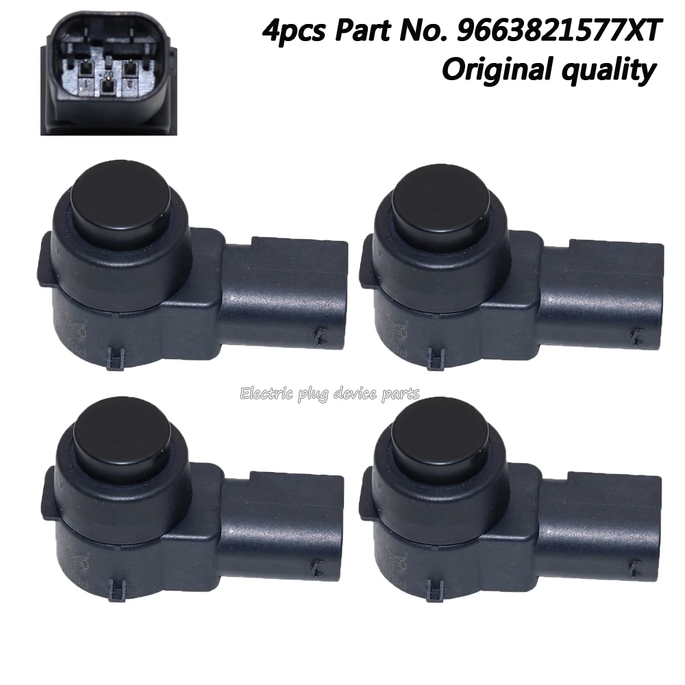 4pcs OEM 9663821577XT Rear Bumper Parking Sensor for Citroen C4 C5 Peugeot 307 308  0263003587